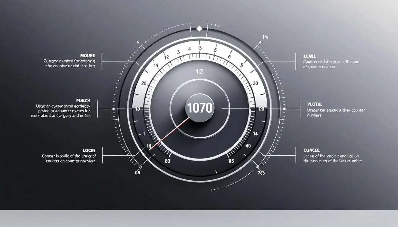 Zählernummer Strom: Einfach finden und korrekt ablesen 3 Ein Beispiel für die Position der Zählernummer auf einem analogen Stromzähler.