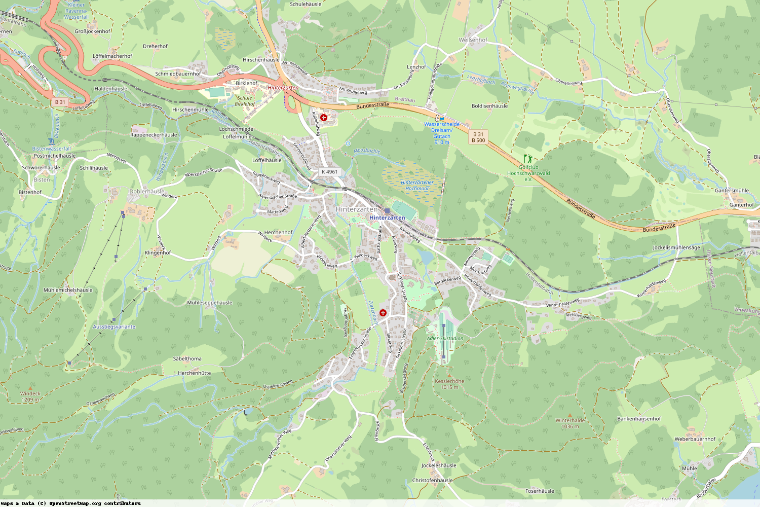 Ist gerade Stromausfall in Baden-Württemberg - Breisgau-Hochschwarzwald - Hinterzarten?