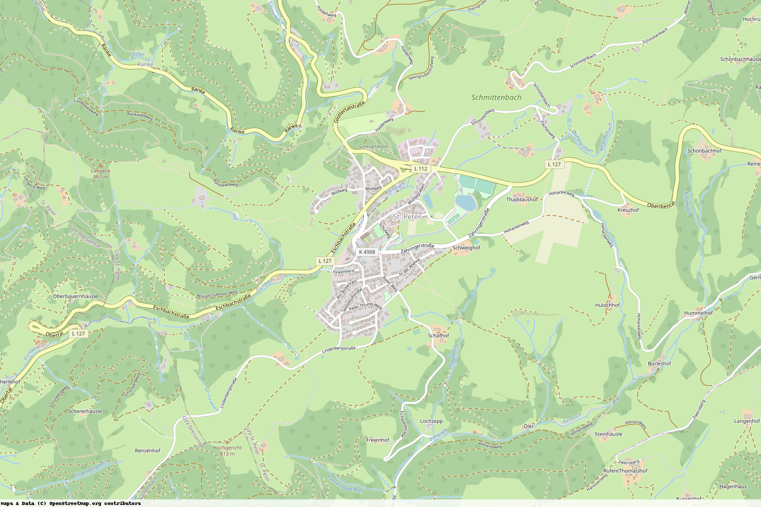 Ist gerade Stromausfall in Baden-Württemberg - Breisgau-Hochschwarzwald - St. Peter?