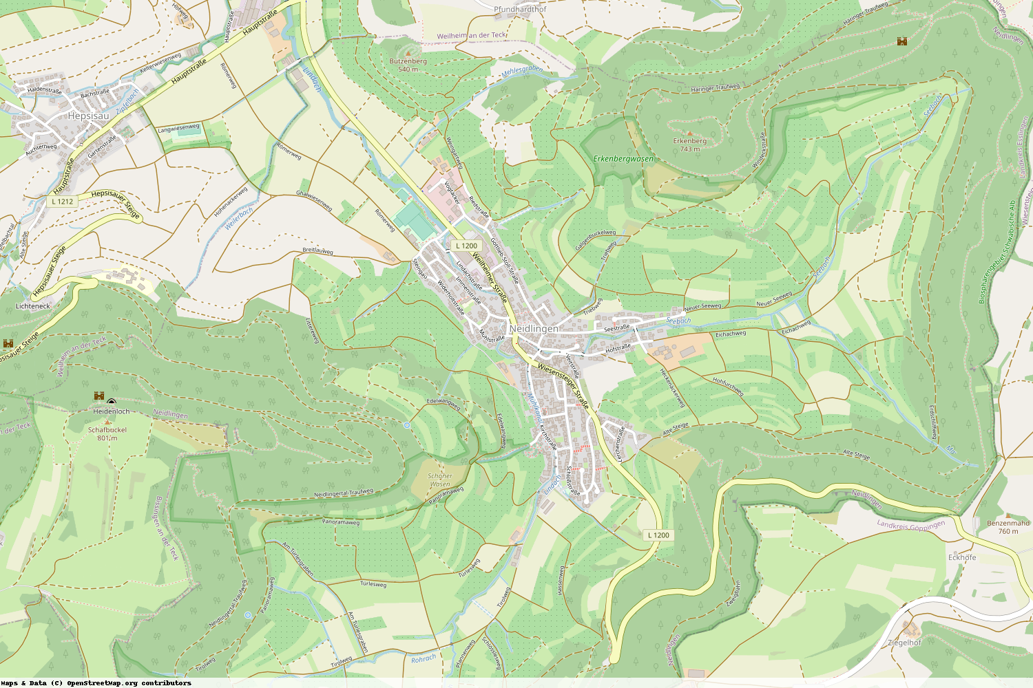 Ist gerade Stromausfall in Baden-Württemberg - Esslingen - Neidlingen?