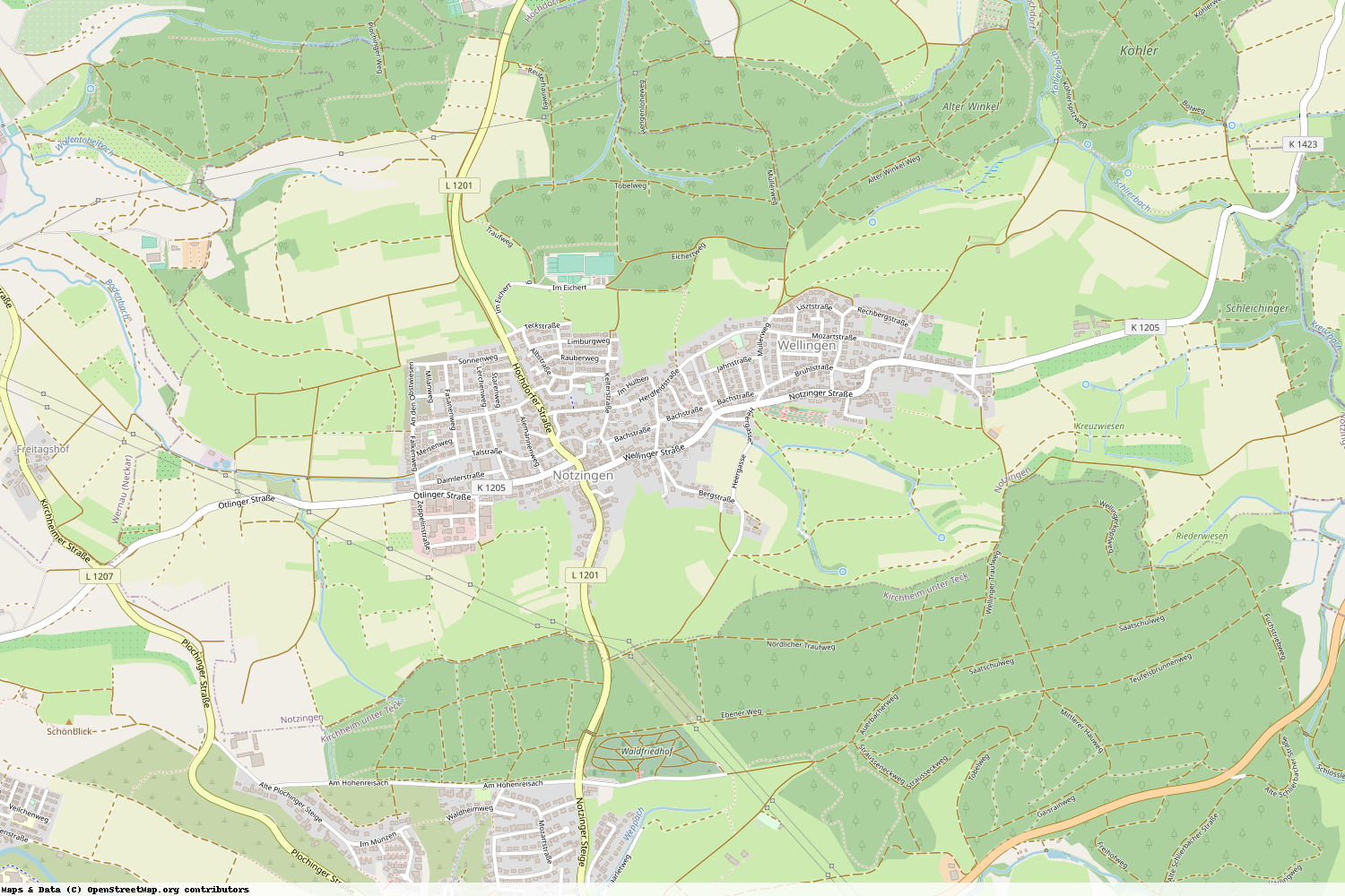 Ist gerade Stromausfall in Baden-Württemberg - Esslingen - Notzingen?
