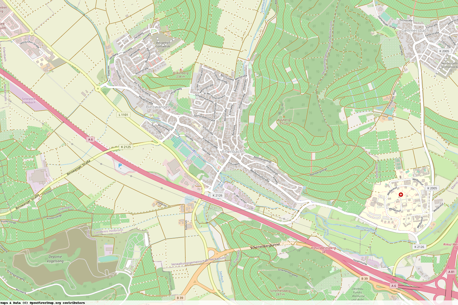 Ist gerade Stromausfall in Baden-Württemberg - Heilbronn - Erlenbach?