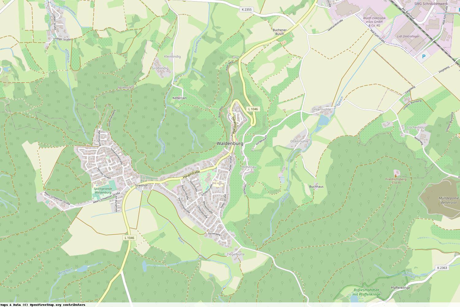 Ist gerade Stromausfall in Baden-Württemberg - Hohenlohekreis - Waldenburg?