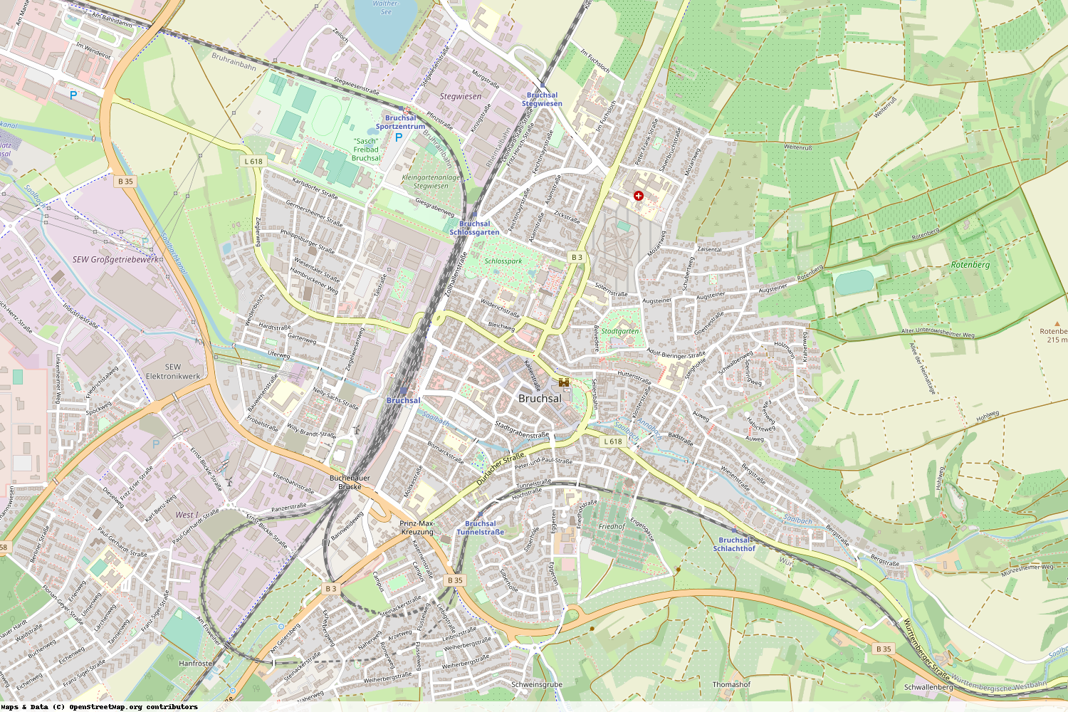 Ist gerade Stromausfall in Baden-Württemberg - Karlsruhe - Bruchsal?