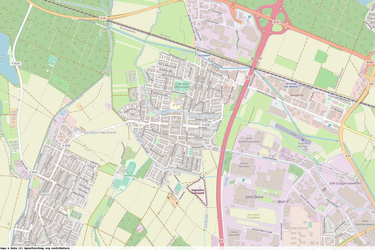 Ist gerade Stromausfall in Baden-Württemberg - Karlsruhe - Karlsdorf-Neuthard?