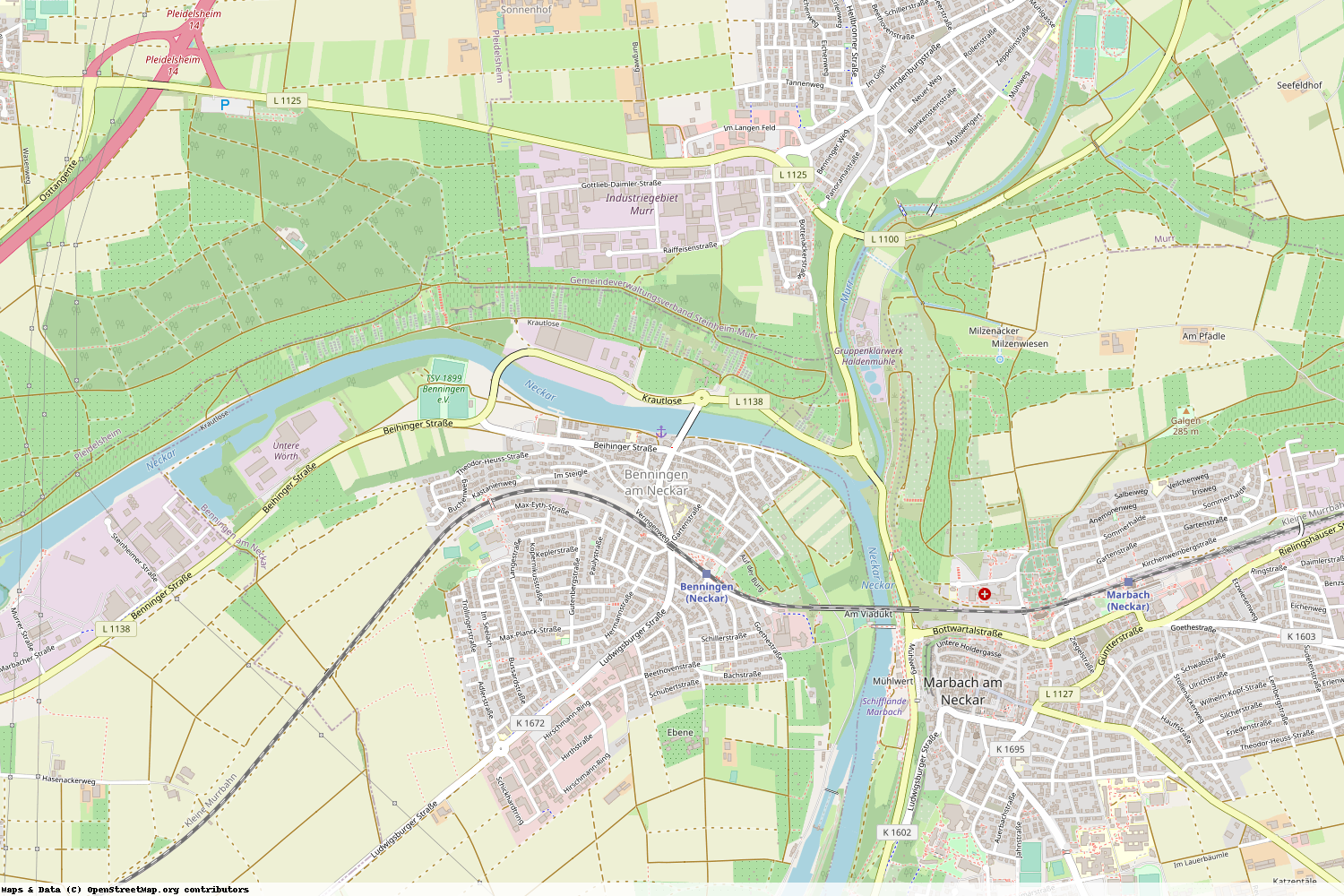 Ist gerade Stromausfall in Baden-Württemberg - Ludwigsburg - Benningen am Neckar?