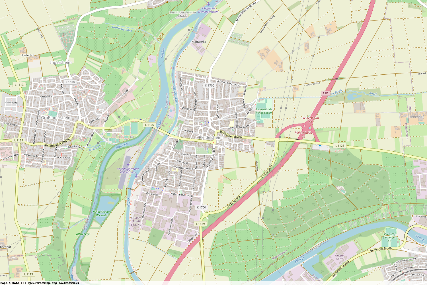 Ist gerade Stromausfall in Baden-Württemberg - Ludwigsburg - Pleidelsheim?