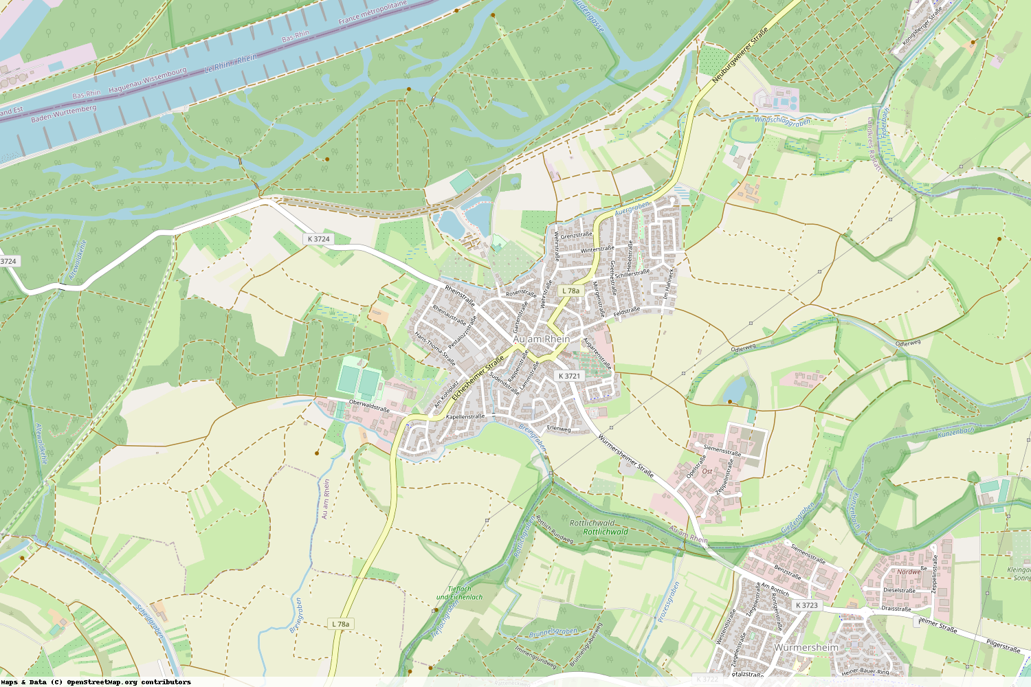 Ist gerade Stromausfall in Baden-Württemberg - Rastatt - Au am Rhein?