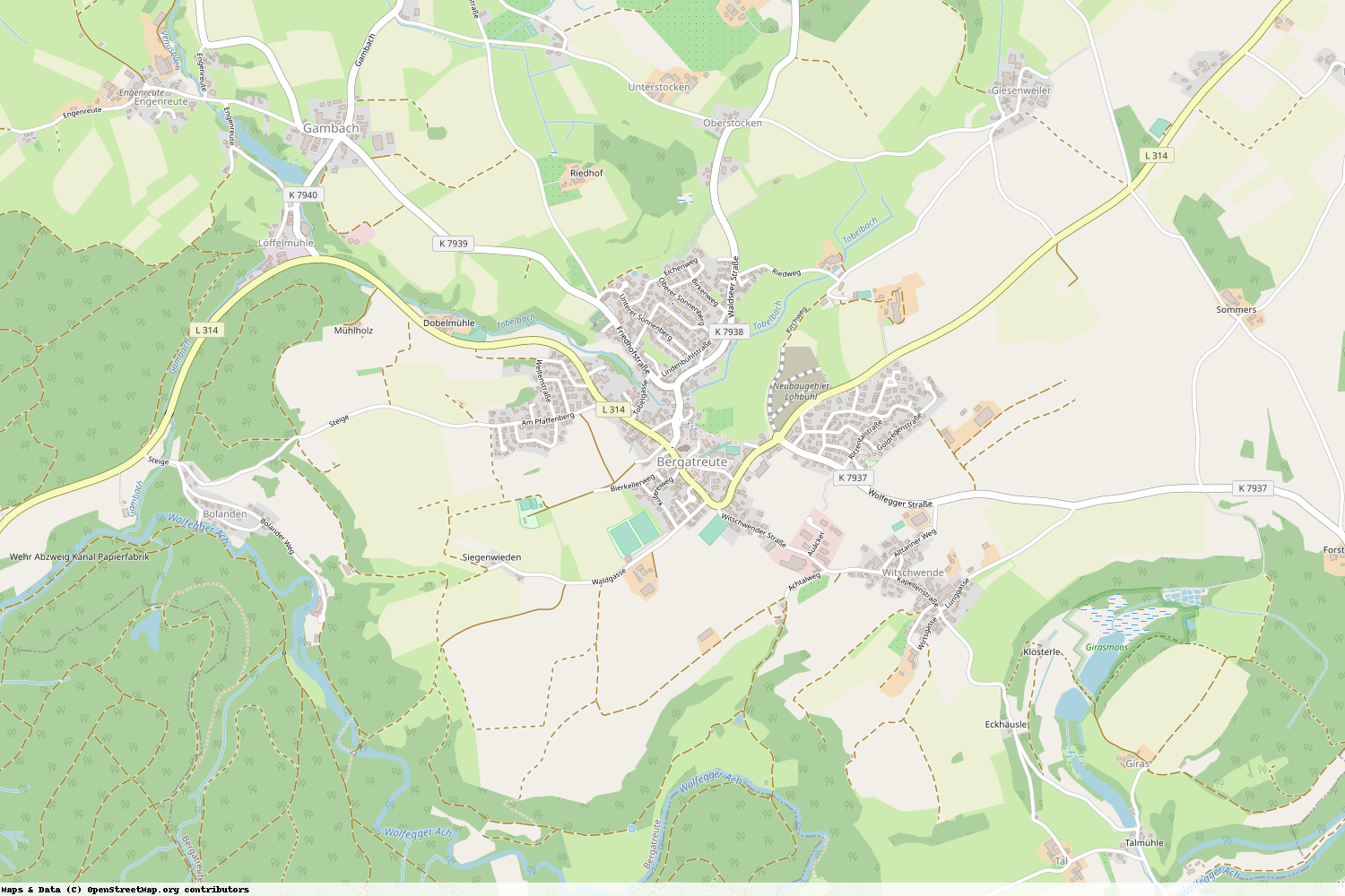 Ist gerade Stromausfall in Baden-Württemberg - Ravensburg - Bergatreute?