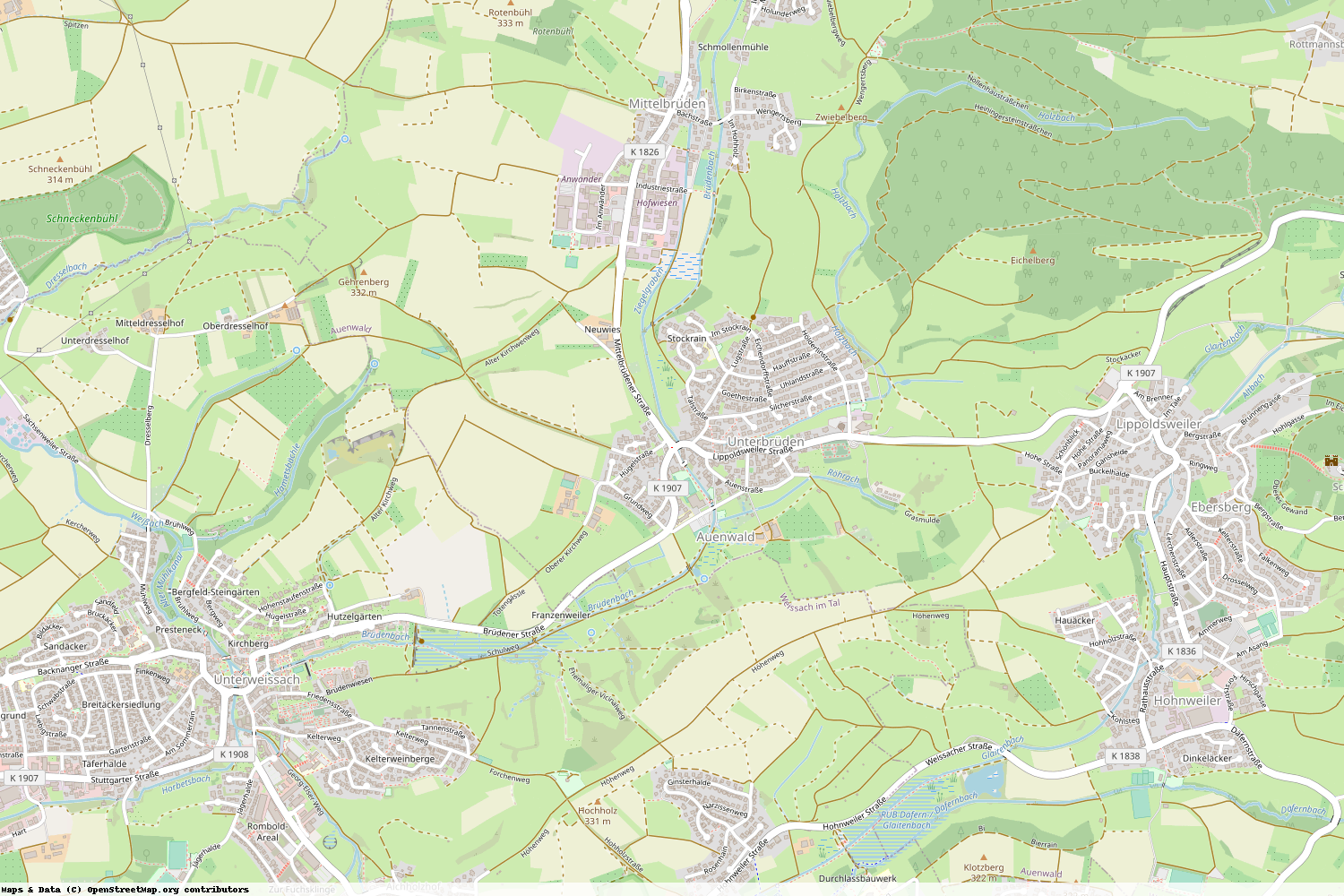 Ist gerade Stromausfall in Baden-Württemberg - Rems-Murr-Kreis - Auenwald?