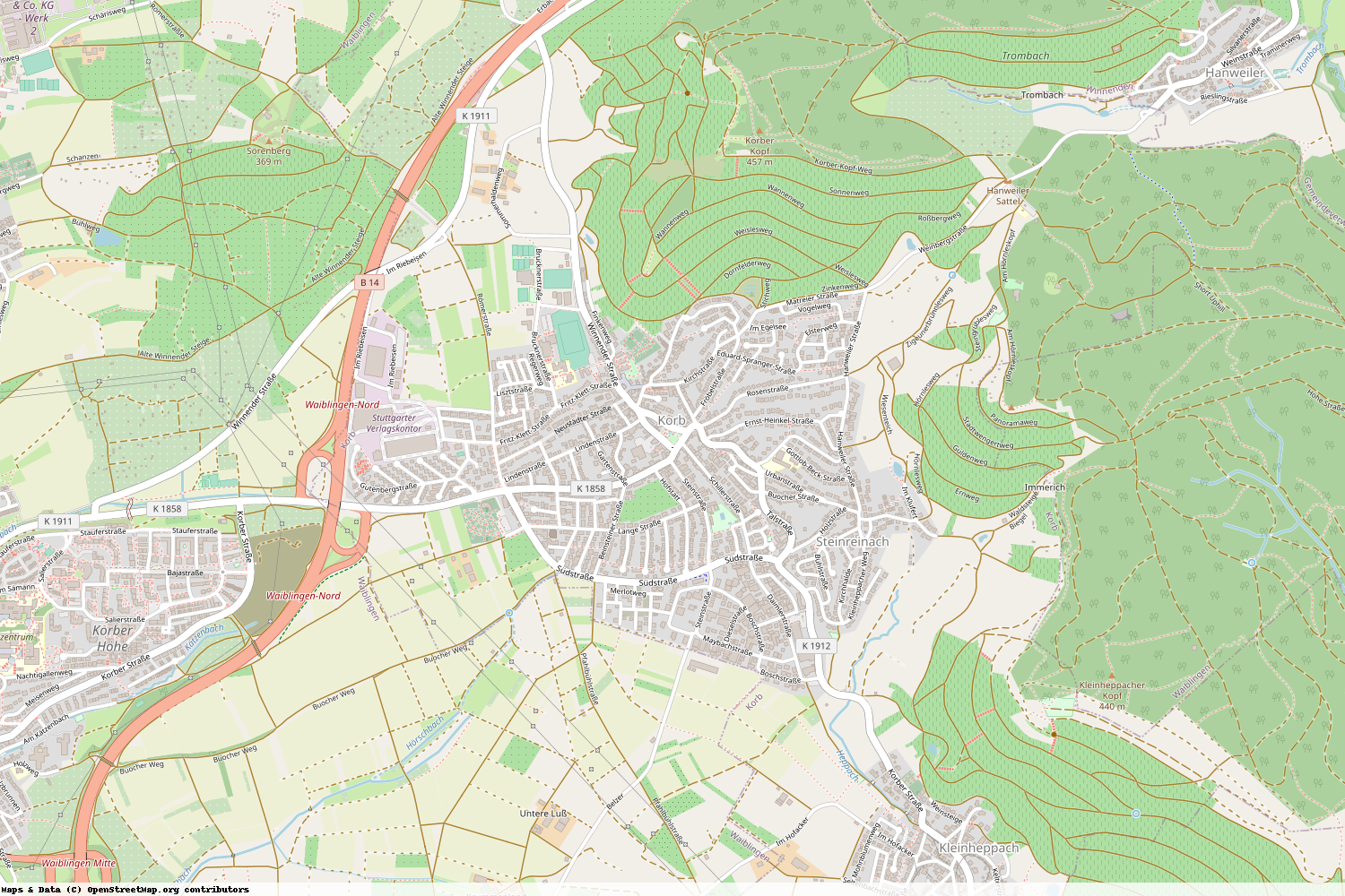 Ist gerade Stromausfall in Baden-Württemberg - Rems-Murr-Kreis - Korb?