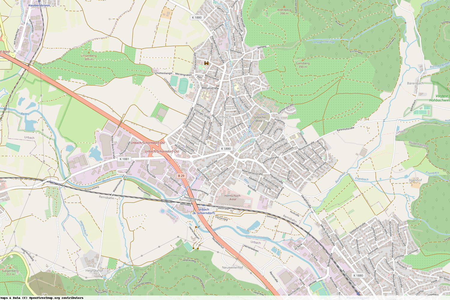Ist gerade Stromausfall in Baden-Württemberg - Rems-Murr-Kreis - Urbach?