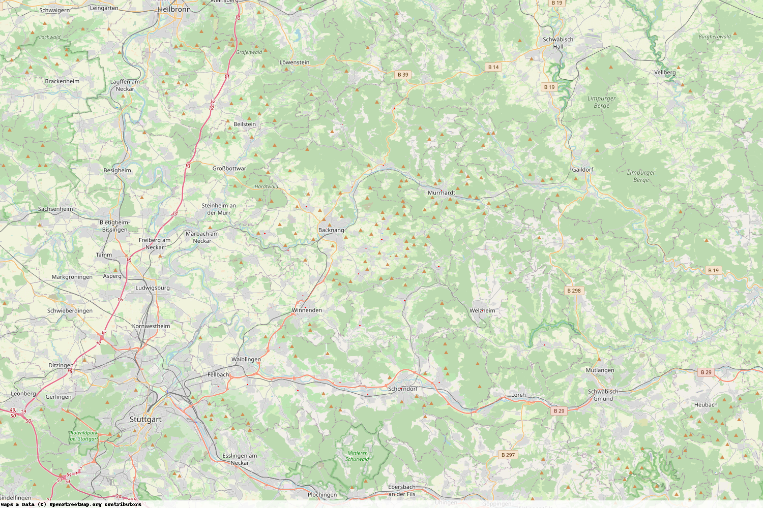 Ist gerade Stromausfall in Baden-Württemberg - Rems-Murr-Kreis?