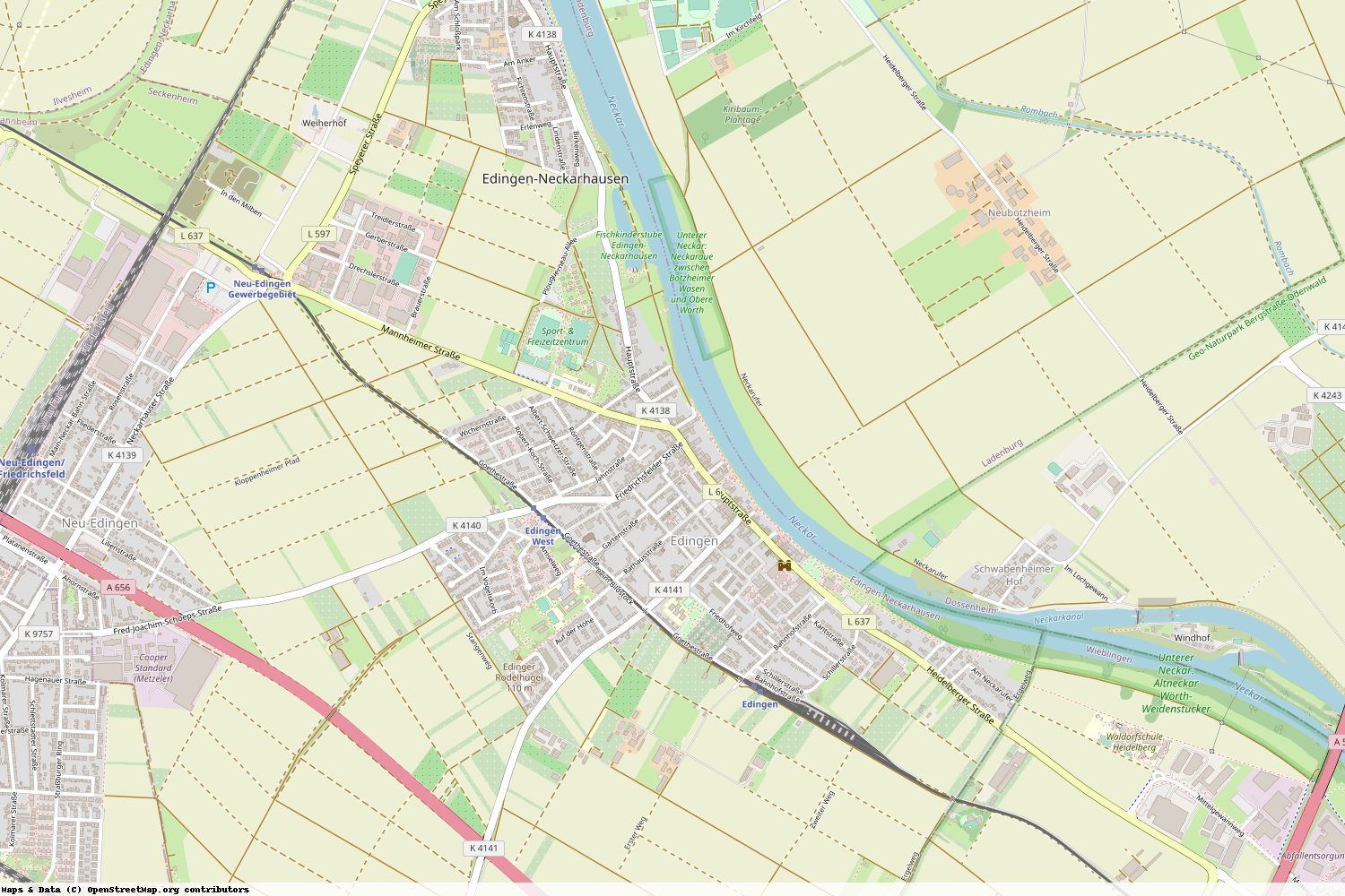 Ist gerade Stromausfall in Baden-Württemberg - Rhein-Neckar-Kreis - Edingen-Neckarhausen?