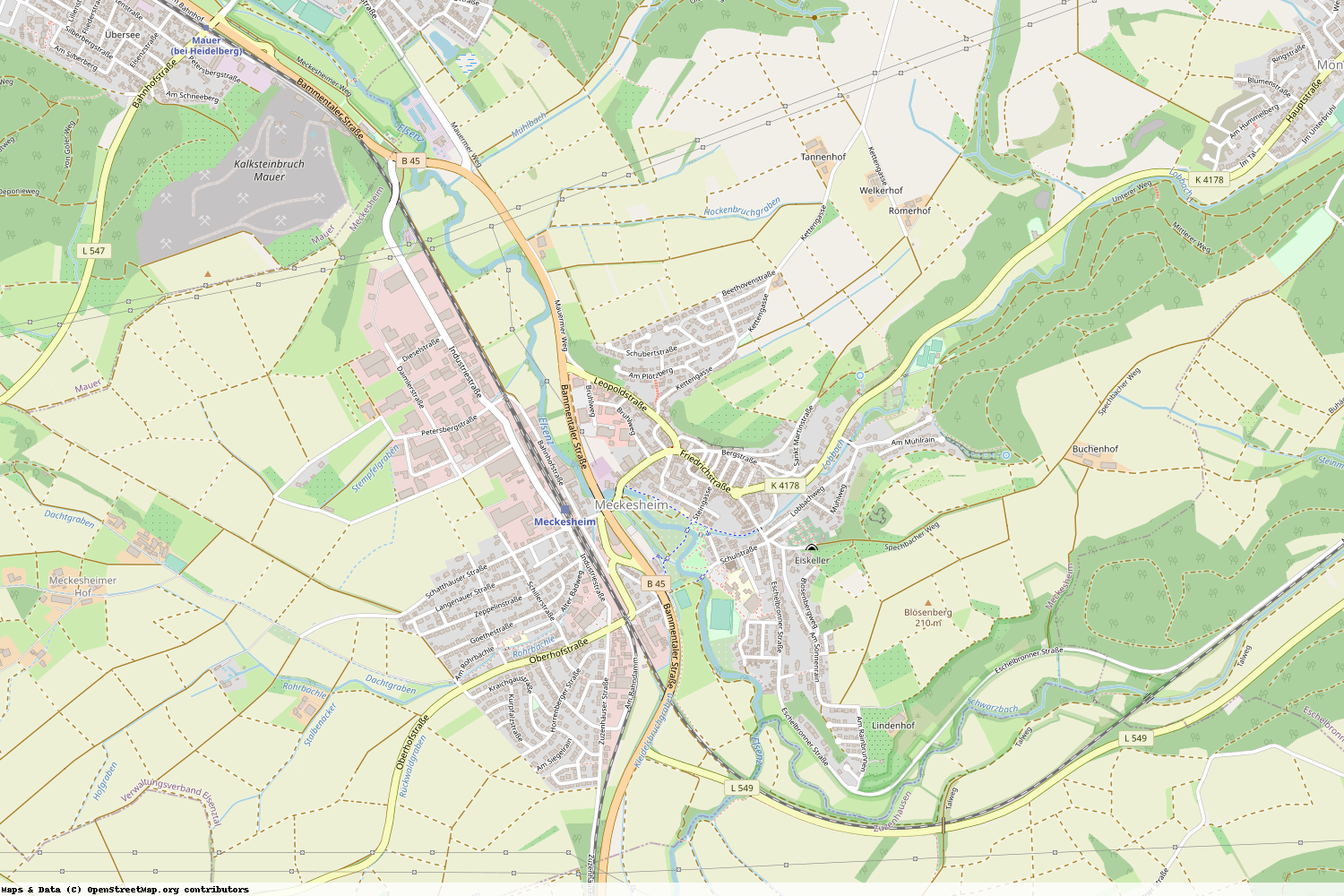 Ist gerade Stromausfall in Baden-Württemberg - Rhein-Neckar-Kreis - Meckesheim?