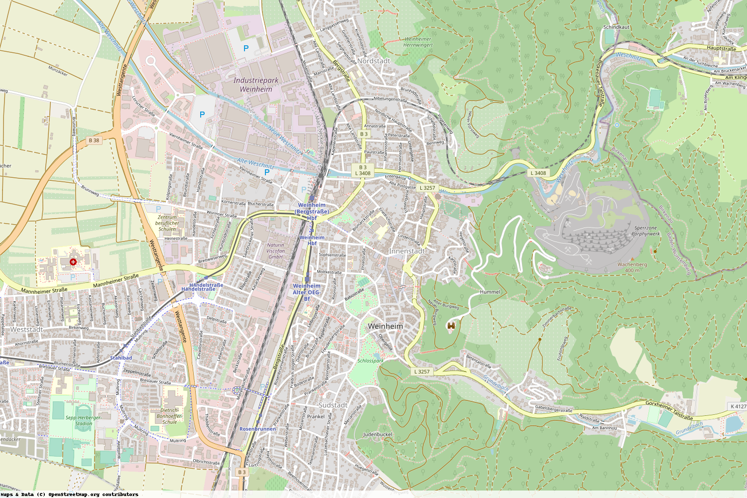 Ist gerade Stromausfall in Baden-Württemberg - Rhein-Neckar-Kreis - Weinheim?