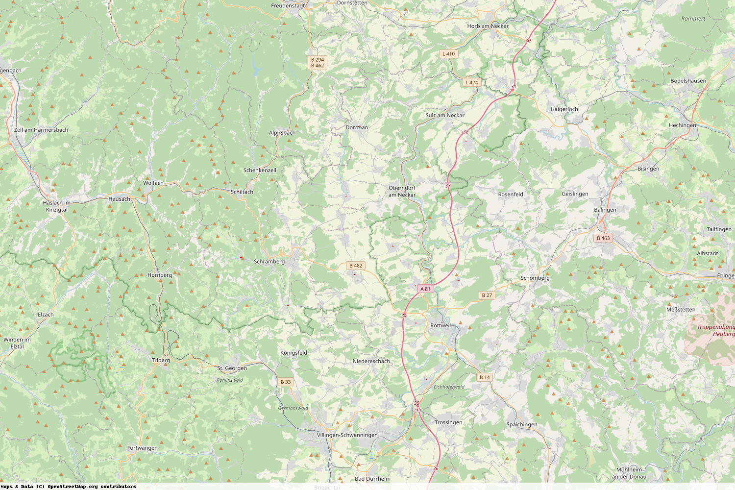 Ist gerade Stromausfall in Baden-Württemberg - Rottweil?