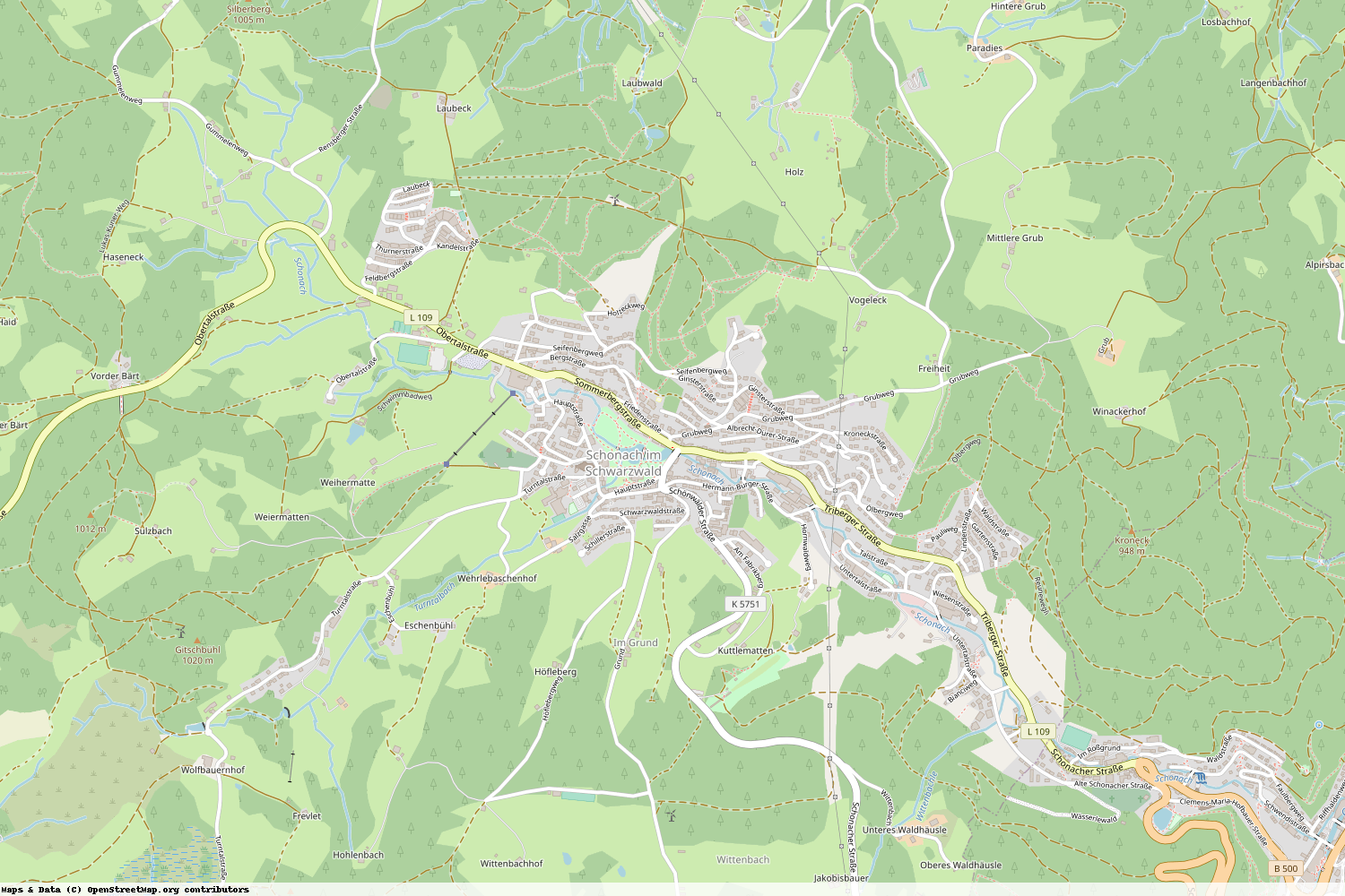 Ist gerade Stromausfall in Baden-Württemberg - Schwarzwald-Baar-Kreis - Schonach im Schwarzwald?