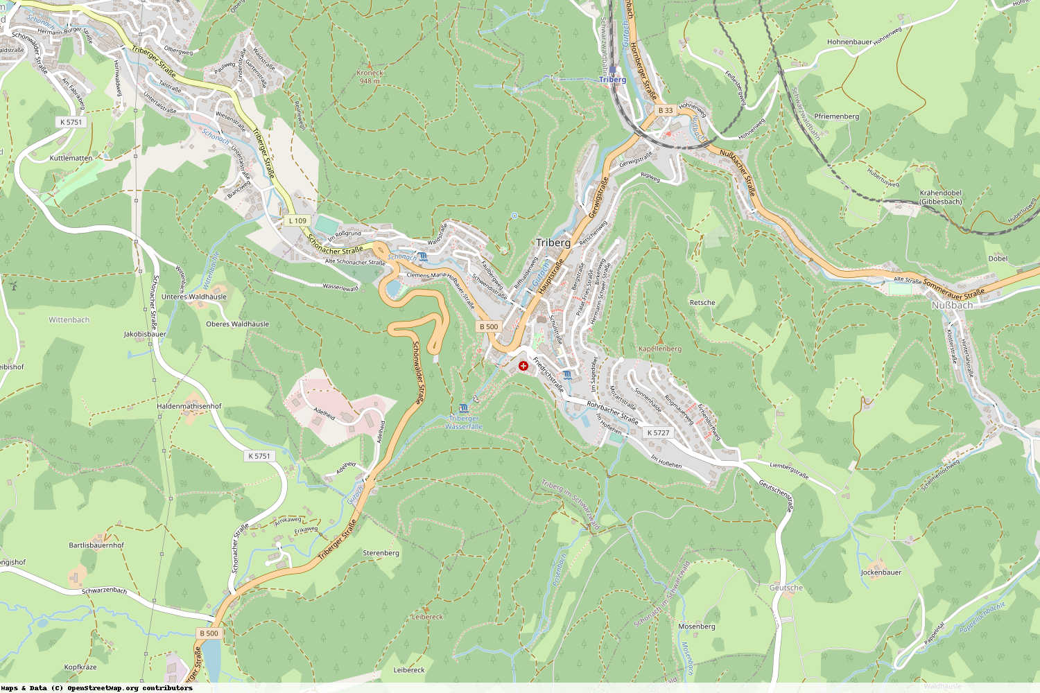 Ist gerade Stromausfall in Baden-Württemberg - Schwarzwald-Baar-Kreis - Triberg im Schwarzwald?