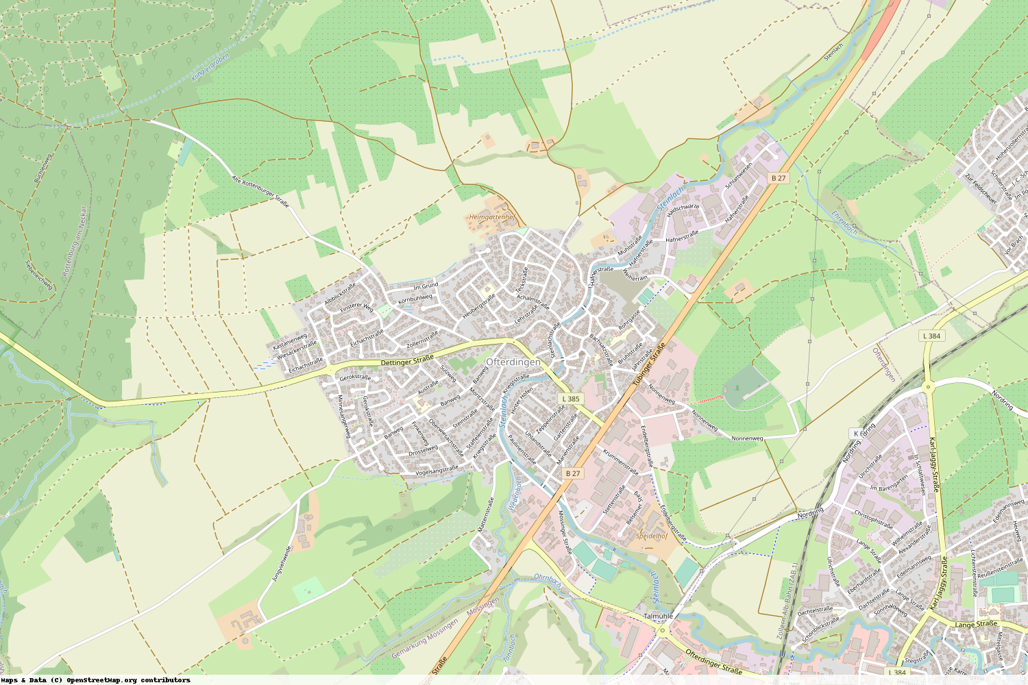 Ist gerade Stromausfall in Baden-Württemberg - Tübingen - Ofterdingen?
