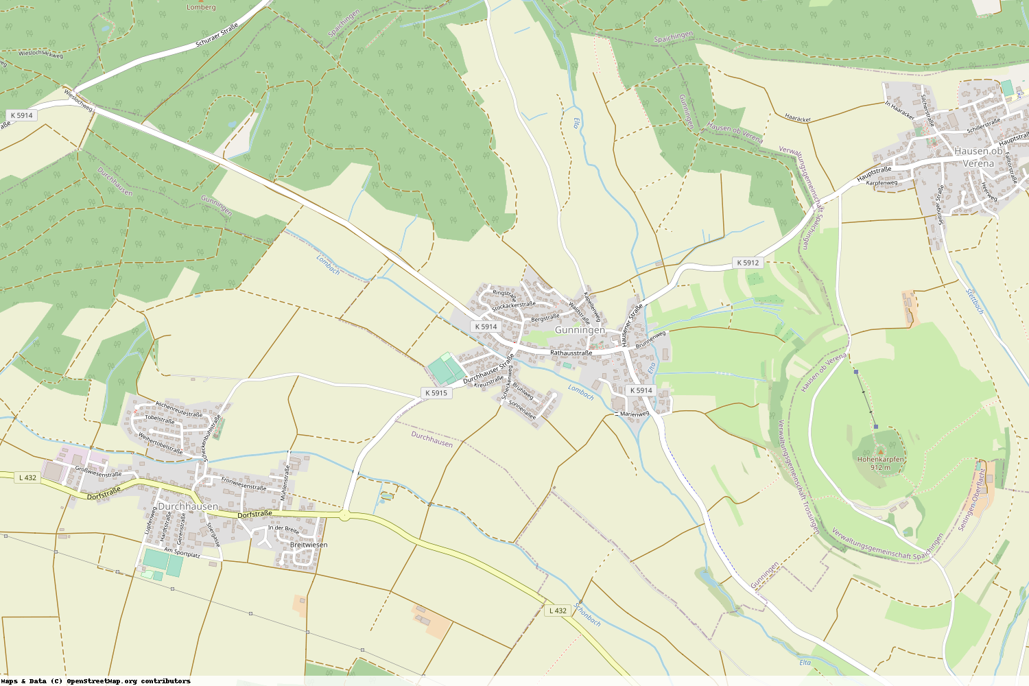 Ist gerade Stromausfall in Baden-Württemberg - Tuttlingen - Gunningen?