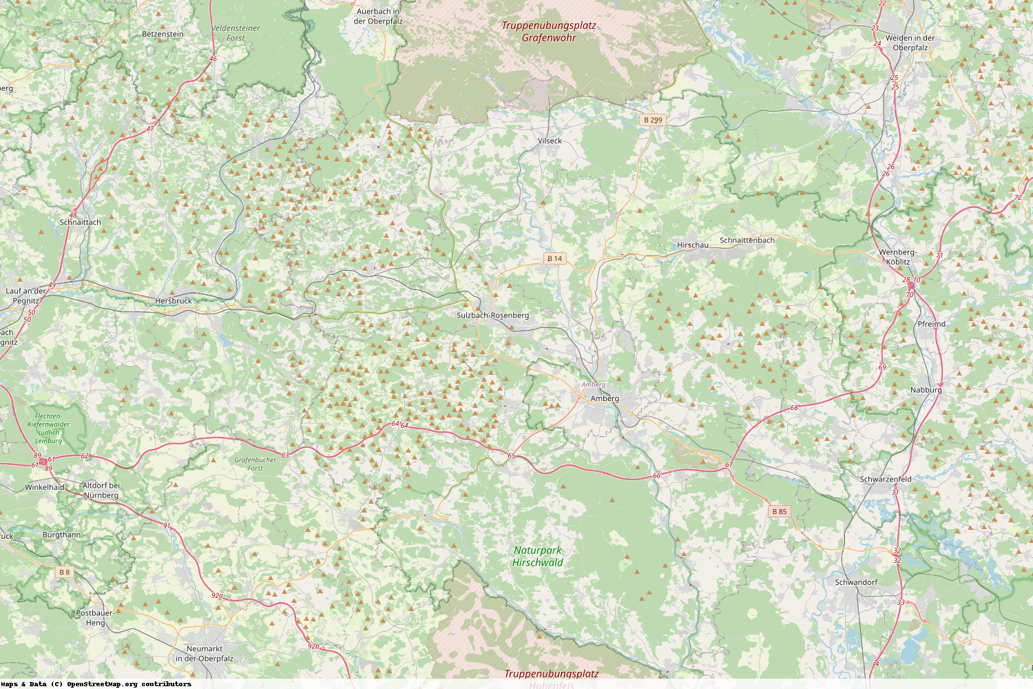 Ist gerade Stromausfall in Bayern - Amberg-Sulzbach?
