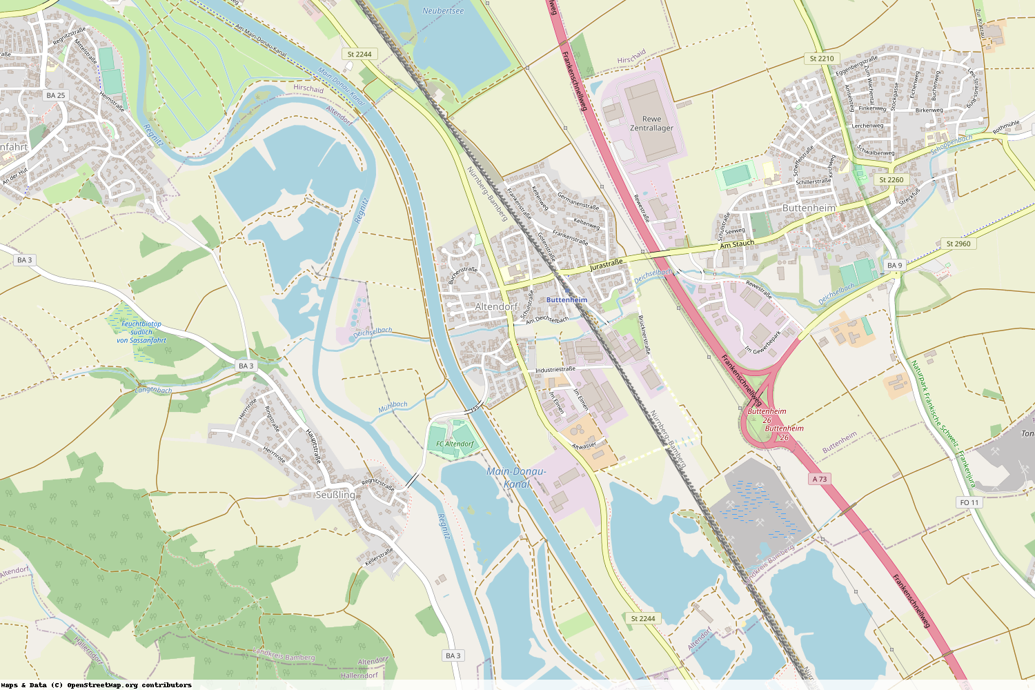 Ist gerade Stromausfall in Bayern - Bamberg - Altendorf?