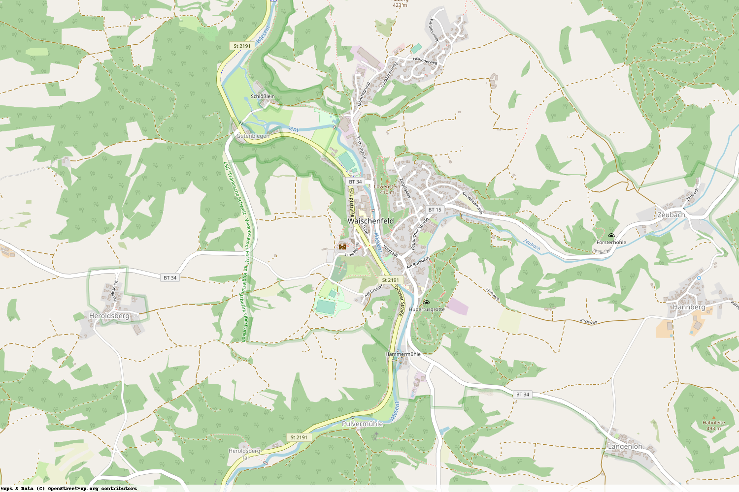 Ist gerade Stromausfall in Bayern - Bayreuth - Waischenfeld?