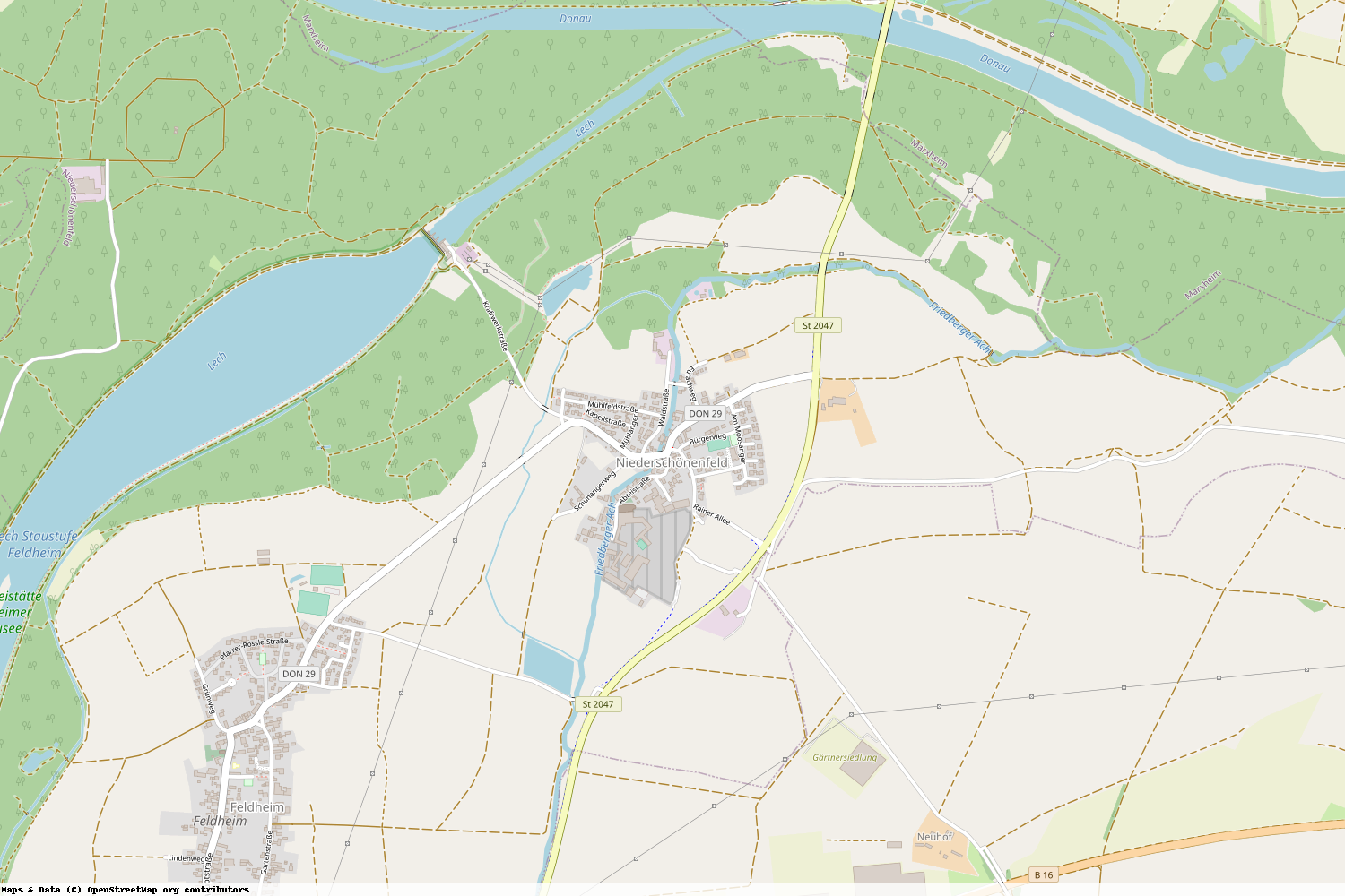 Ist gerade Stromausfall in Bayern - Donau-Ries - Niederschönenfeld?