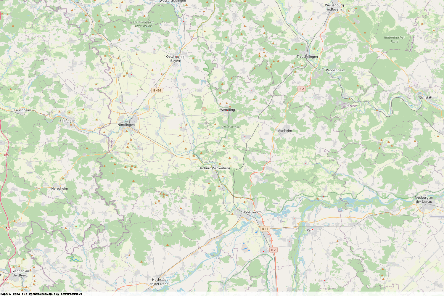 Ist gerade Stromausfall in Bayern - Donau-Ries?