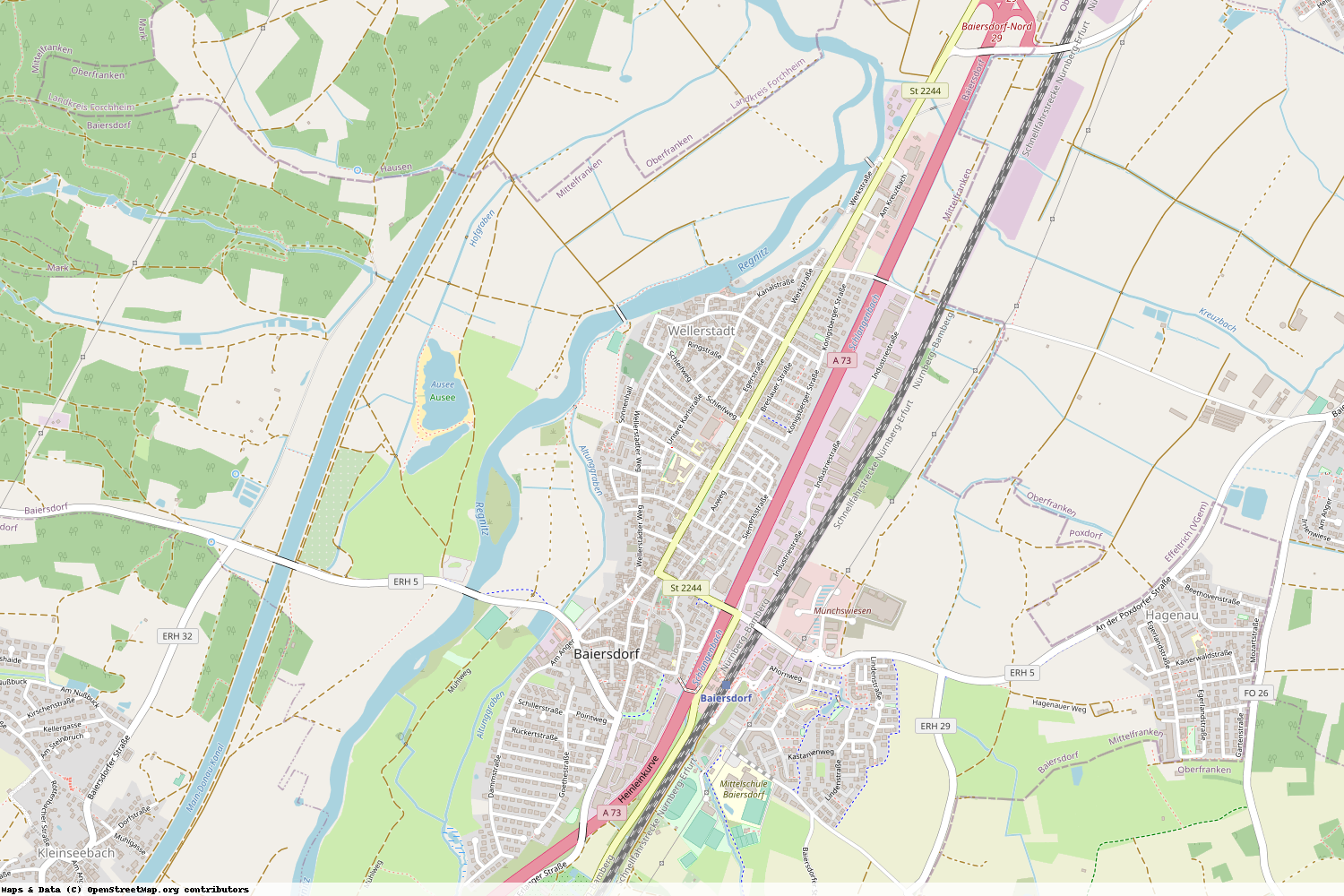 Ist gerade Stromausfall in Bayern - Erlangen-Höchstadt - Baiersdorf?