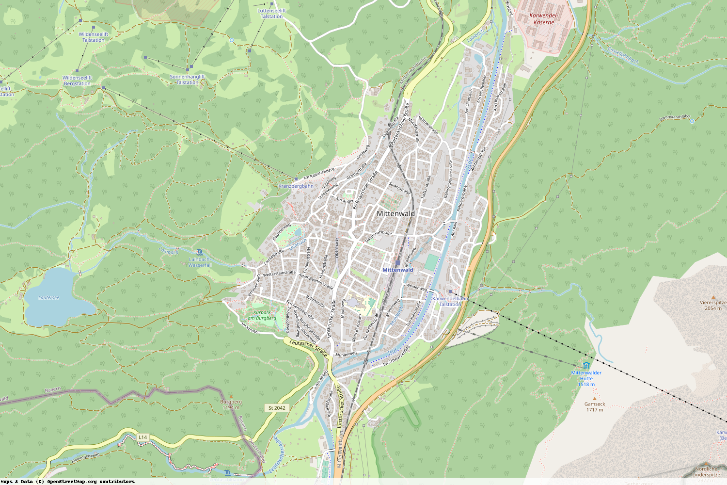 Ist gerade Stromausfall in Bayern - Garmisch-Partenkirchen - Mittenwald?