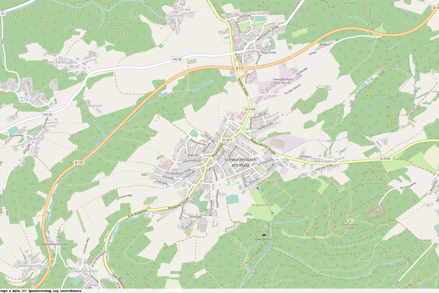 Ist gerade Stromausfall in Bayern - Hof - Schwarzenbach a. Wald?