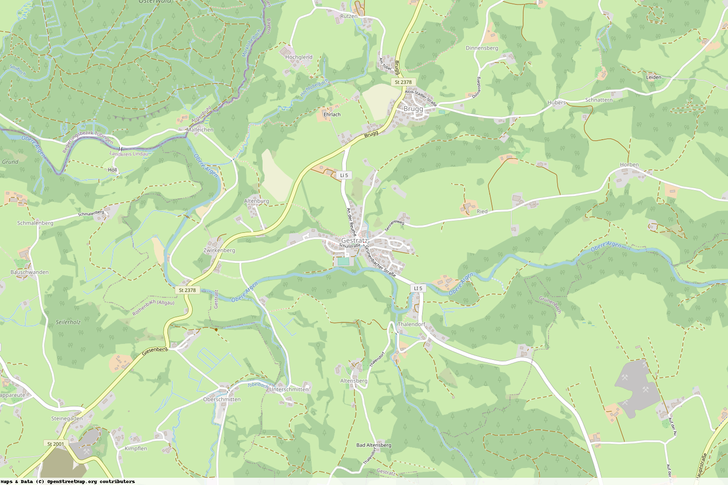 Ist gerade Stromausfall in Bayern - Lindau (Bodensee) - Gestratz?