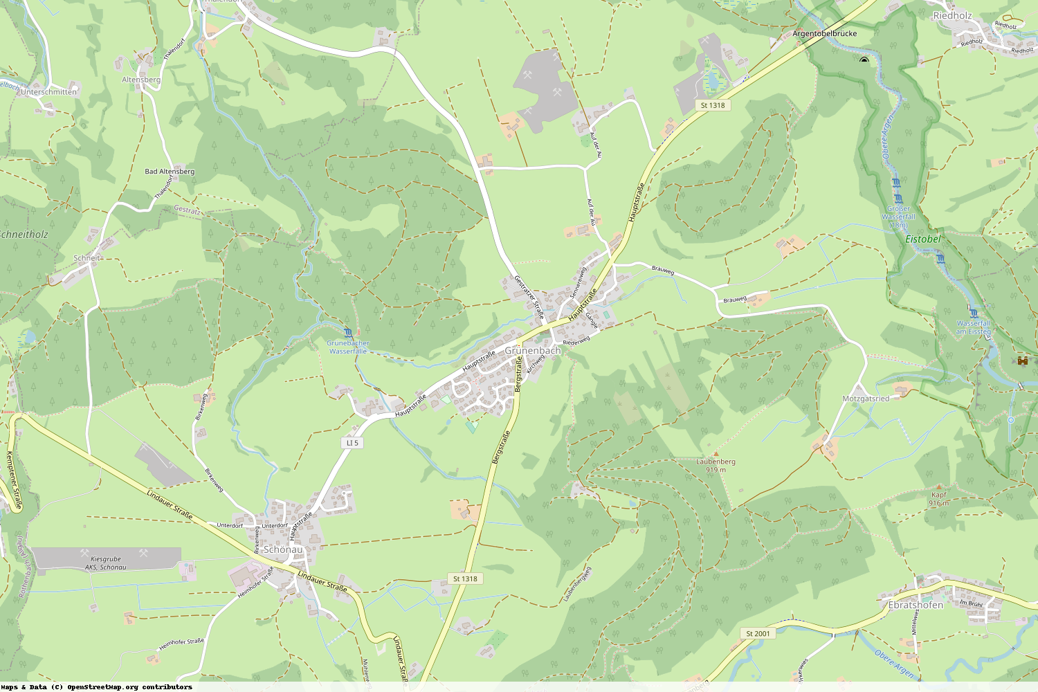 Ist gerade Stromausfall in Bayern - Lindau (Bodensee) - Grünenbach?