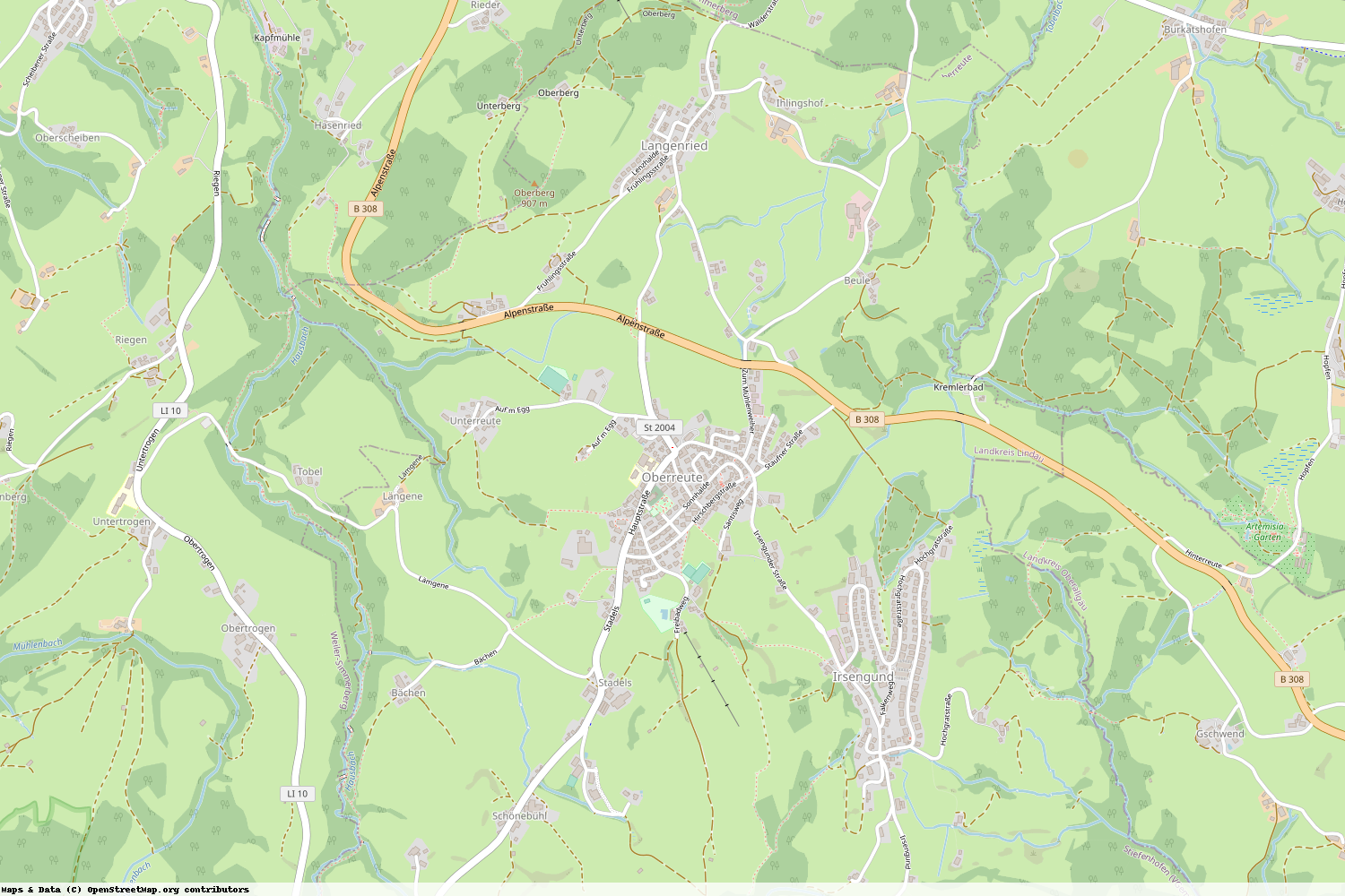Ist gerade Stromausfall in Bayern - Lindau (Bodensee) - Oberreute?