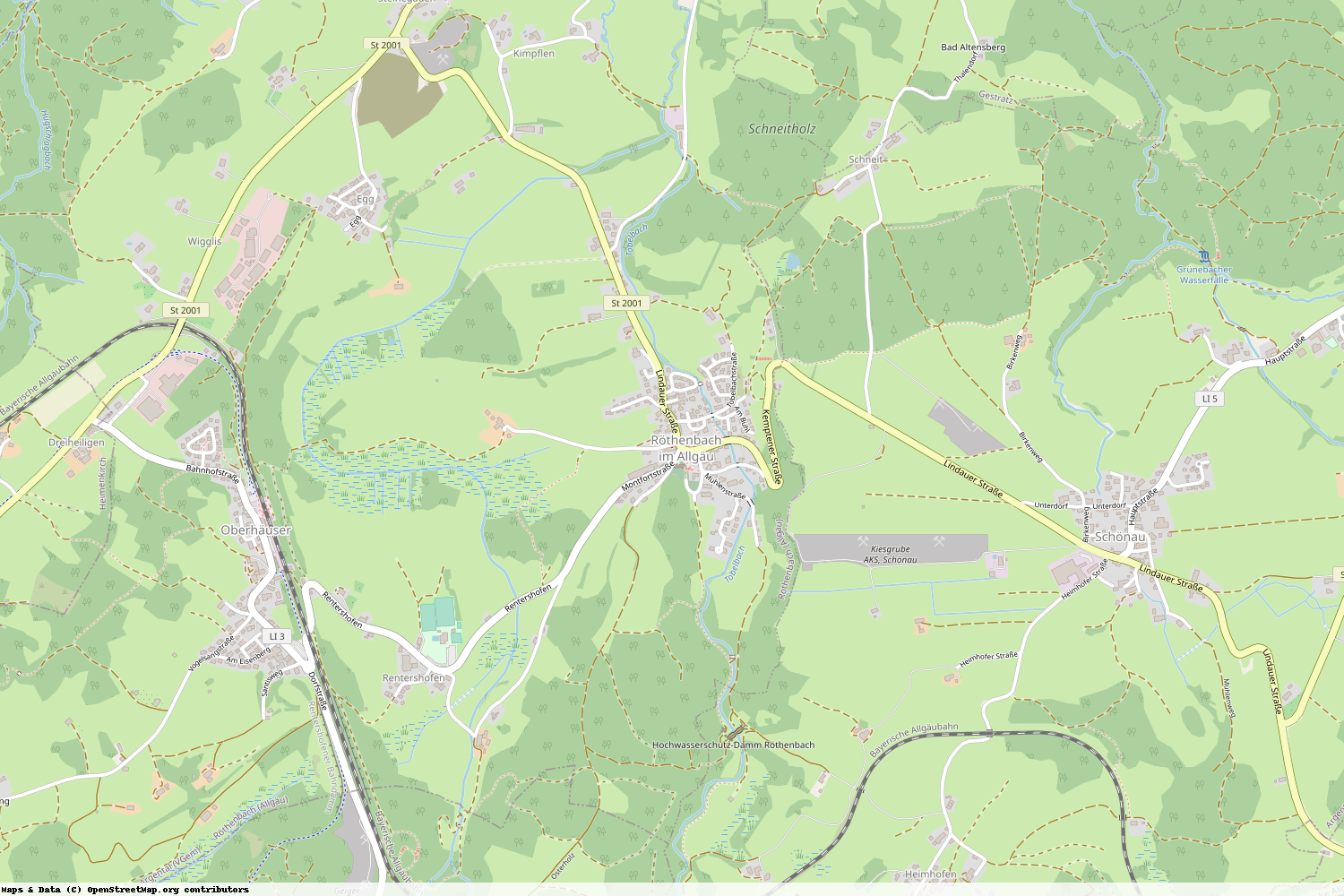 Ist gerade Stromausfall in Bayern - Lindau (Bodensee) - Röthenbach (Allgäu)?