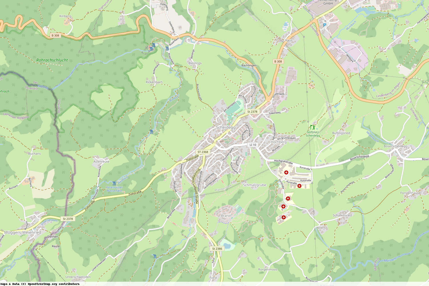 Ist gerade Stromausfall in Bayern - Lindau (Bodensee) - Scheidegg?