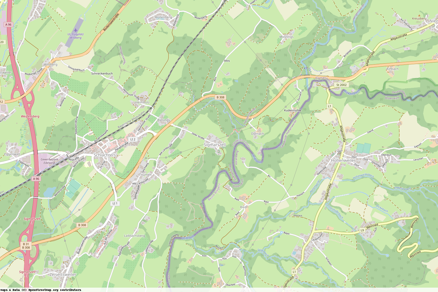 Ist gerade Stromausfall in Bayern - Lindau (Bodensee) - Sigmarszell?