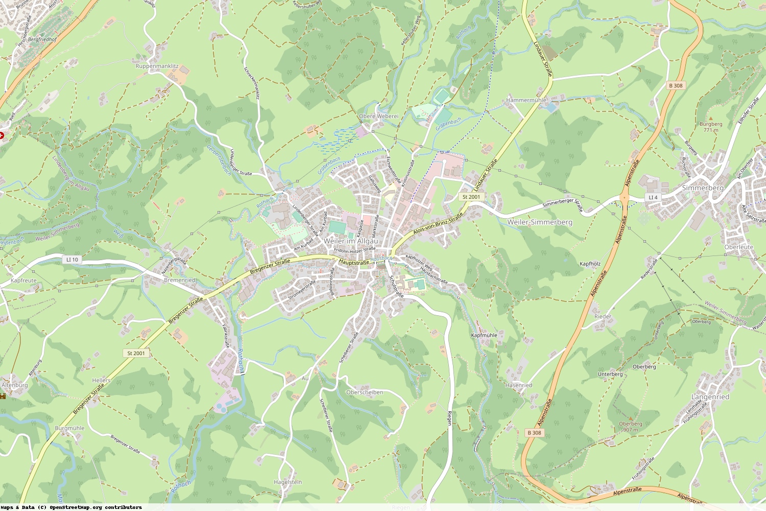 Ist gerade Stromausfall in Bayern - Lindau (Bodensee) - Weiler-Simmerberg?
