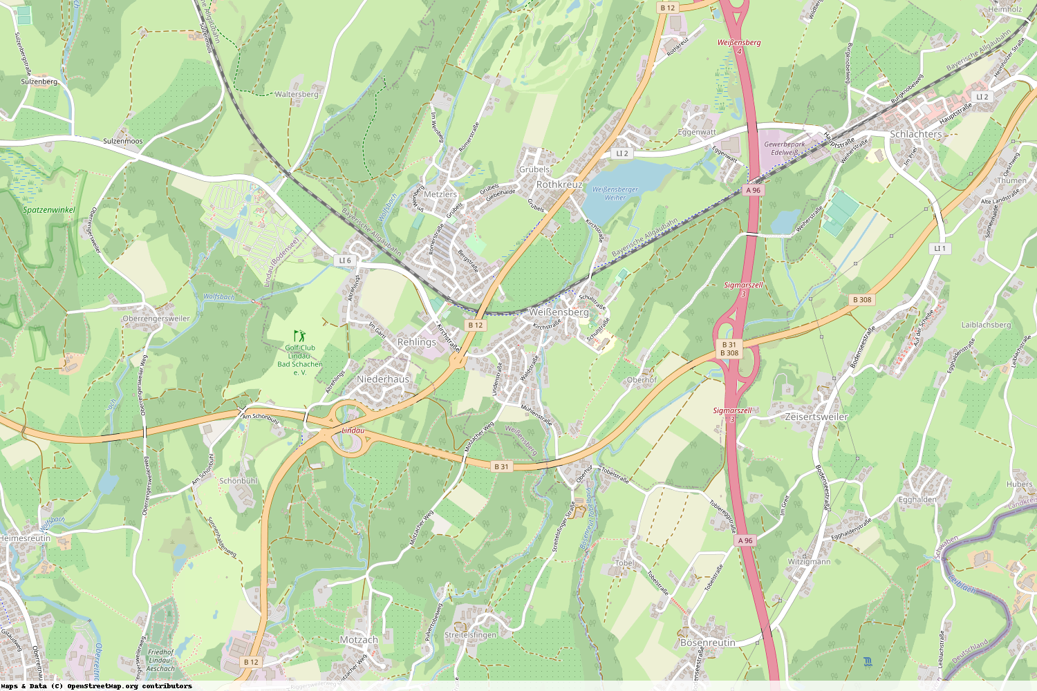 Ist gerade Stromausfall in Bayern - Lindau (Bodensee) - Weißensberg?