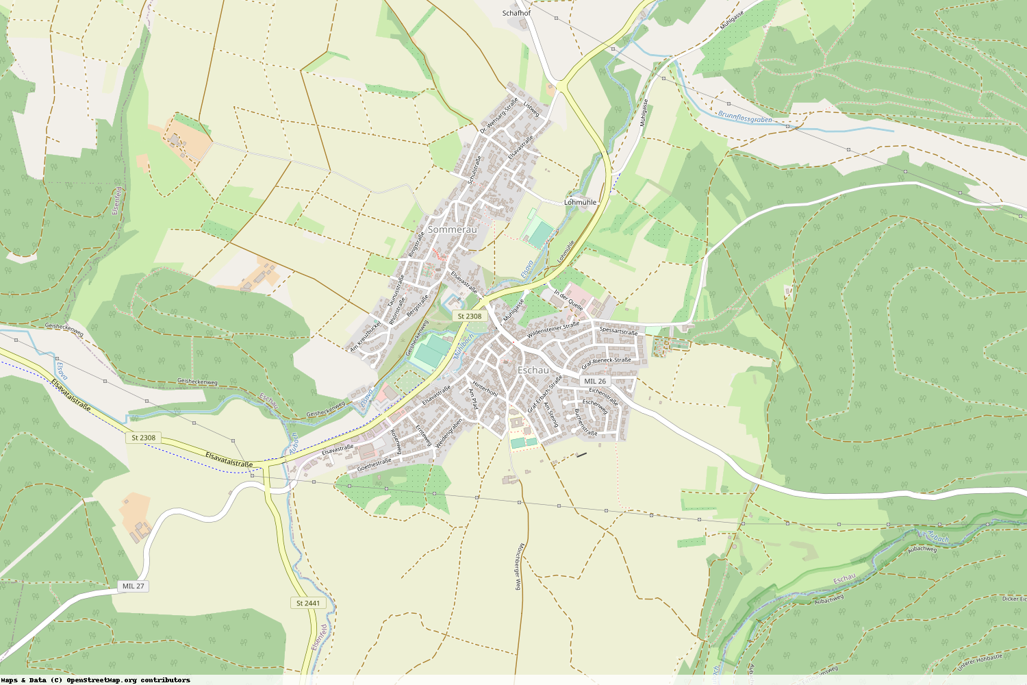 Ist gerade Stromausfall in Bayern - Miltenberg - Eschau?