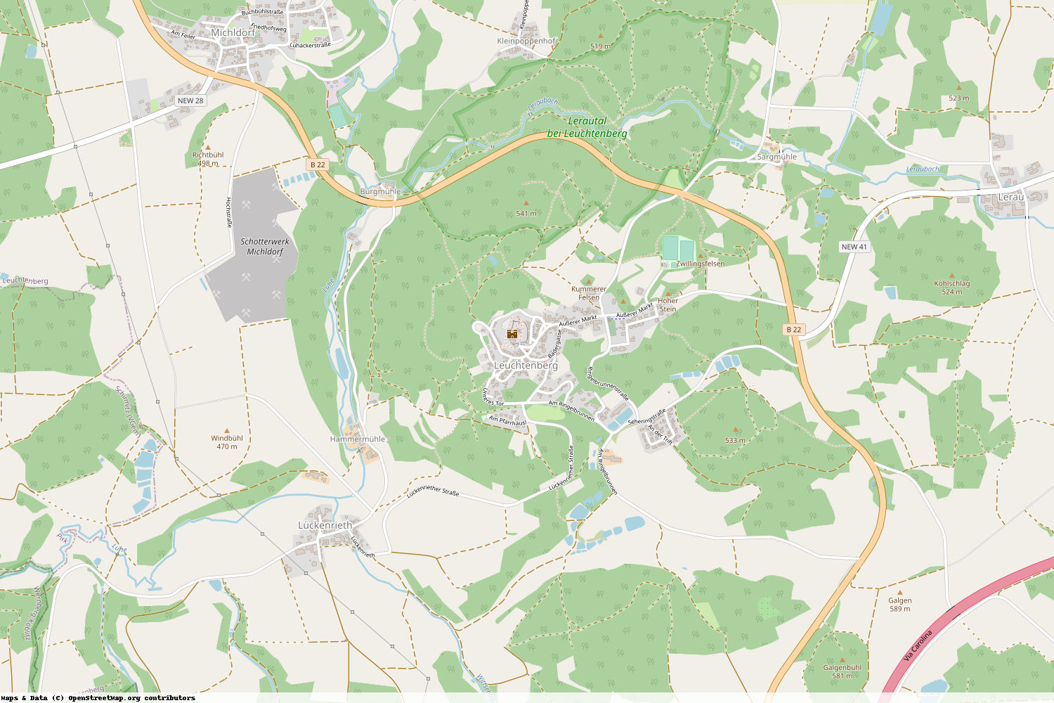 Ist gerade Stromausfall in Bayern - Neustadt a.d. Waldnaab - Leuchtenberg?