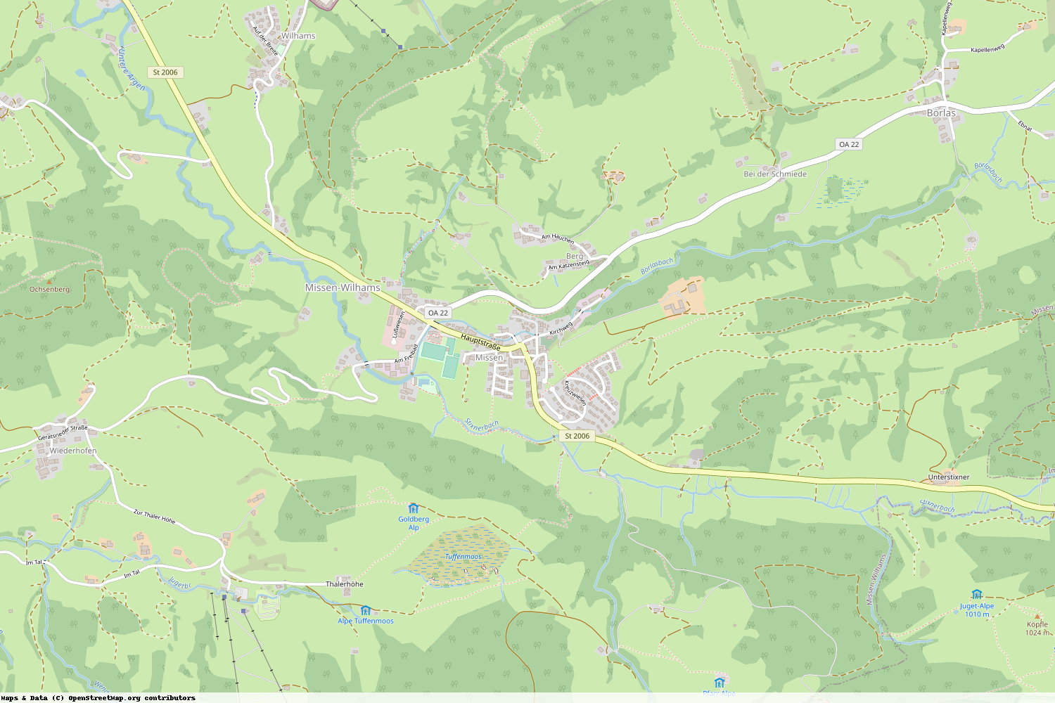 Ist gerade Stromausfall in Bayern - Oberallgäu - Missen-Wilhams?