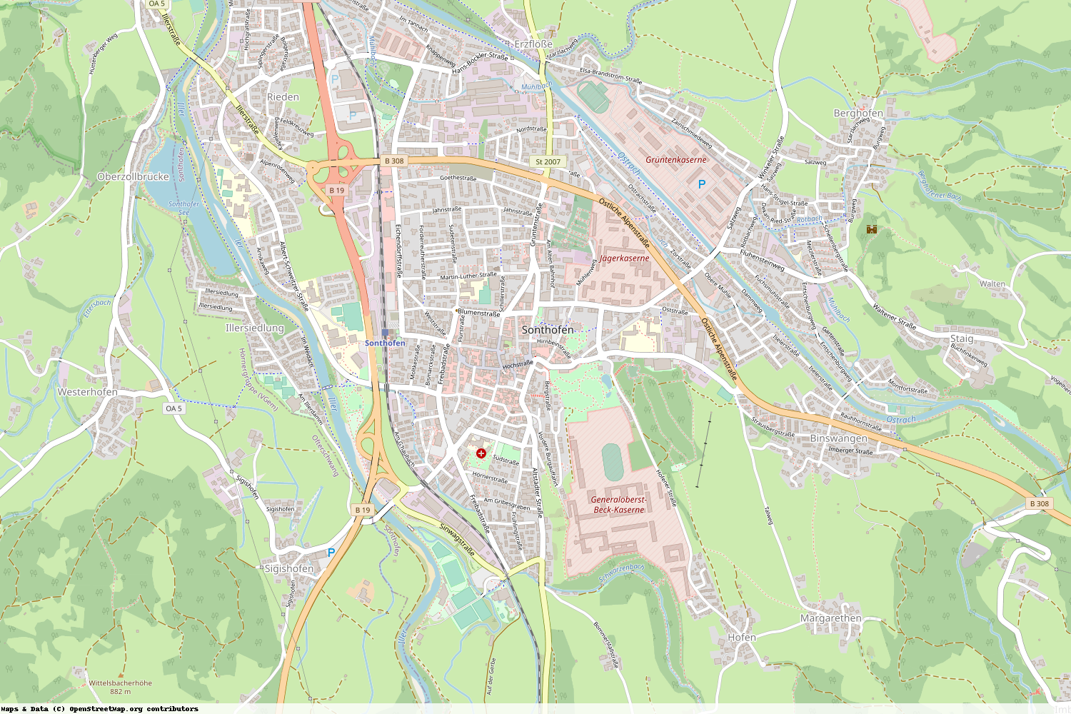 Ist gerade Stromausfall in Bayern - Oberallgäu - Sonthofen?