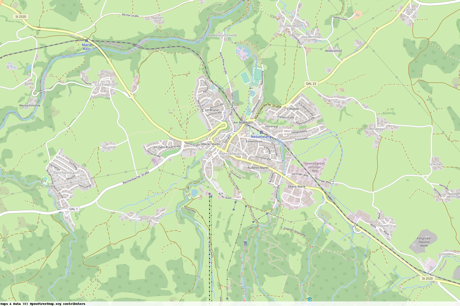 Ist gerade Stromausfall in Bayern - Ostallgäu - Nesselwang?