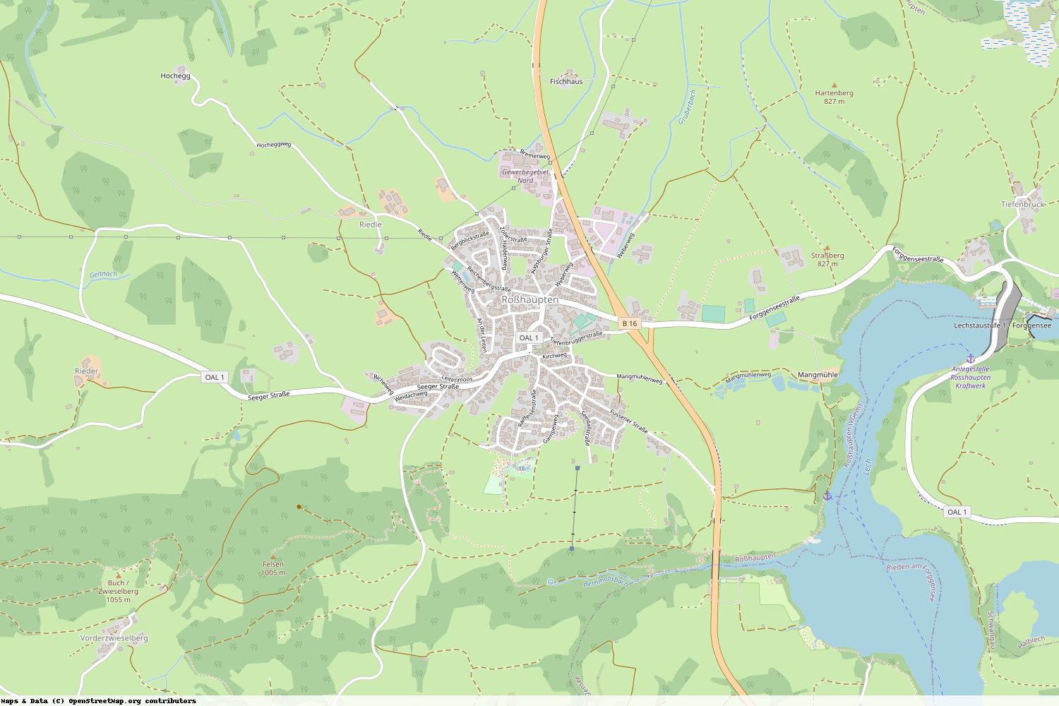 Ist gerade Stromausfall in Bayern - Ostallgäu - Roßhaupten?