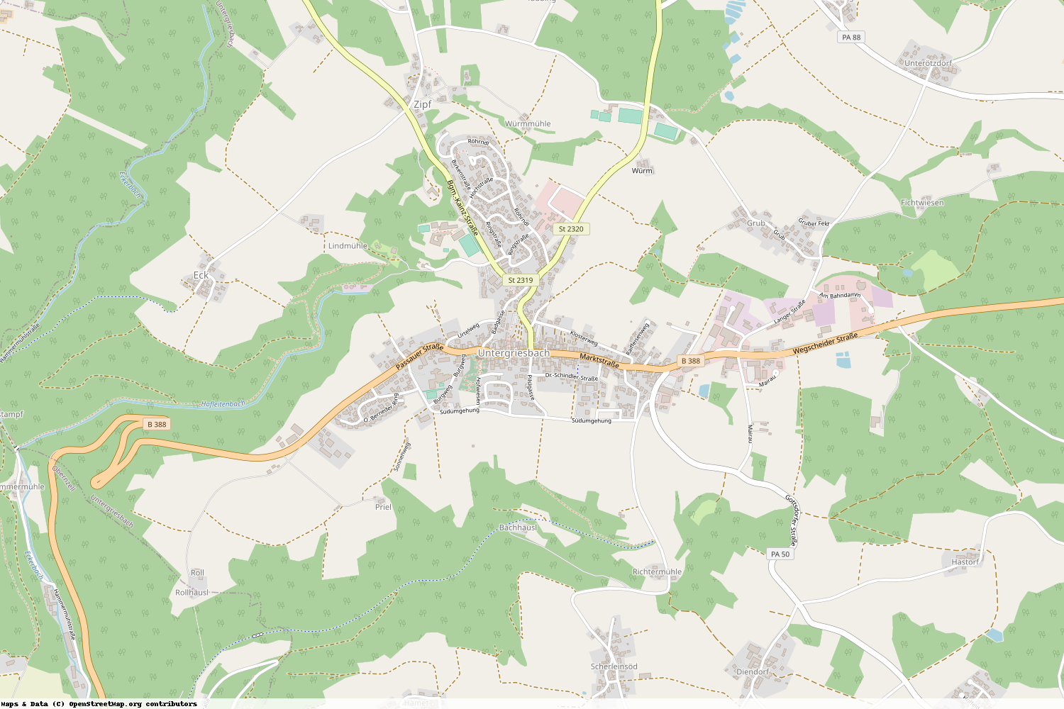 Ist gerade Stromausfall in Bayern - Passau - Untergriesbach?