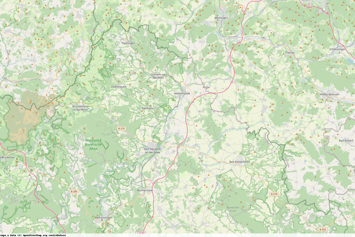 Ist gerade Stromausfall in Bayern - Rhön-Grabfeld?