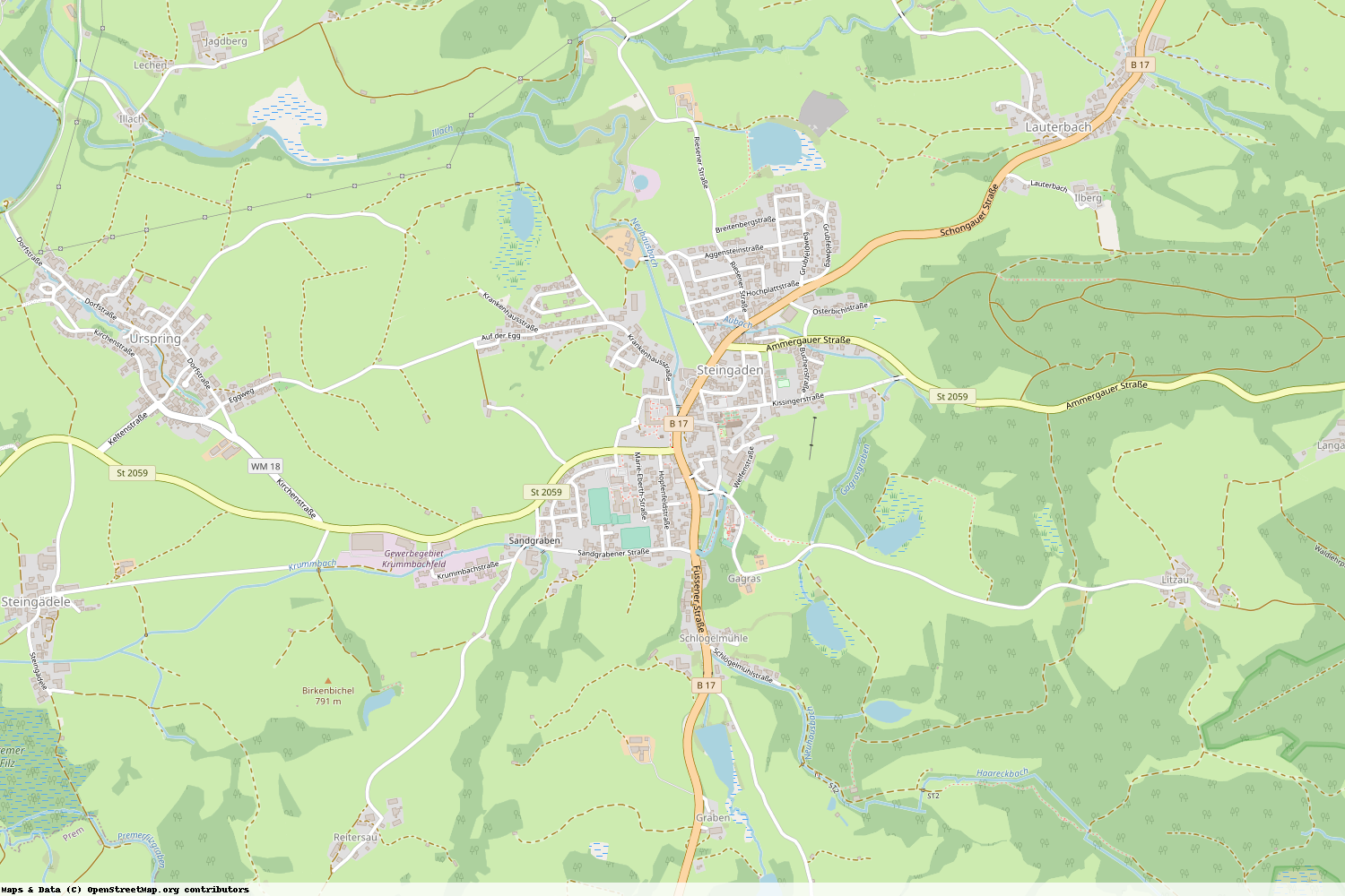 Ist gerade Stromausfall in Bayern - Weilheim-Schongau - Steingaden?
